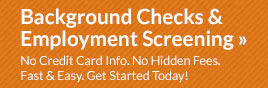 Background Checks & Employment Screening